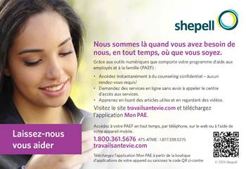 Shepell MyEAP app - French